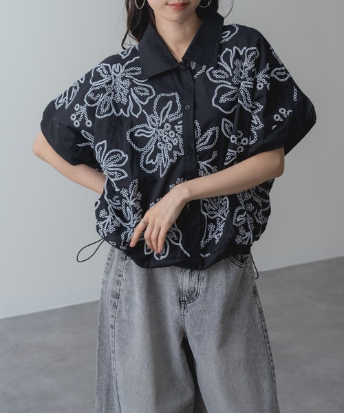 refinedworks(リファインドワークス)の「【refinedworks】贅沢 カットワーク 刺繍 ブラウス(シャツ/ブラウス・レディース・ブラック/ホワイト・FREE)」の7枚目の写真