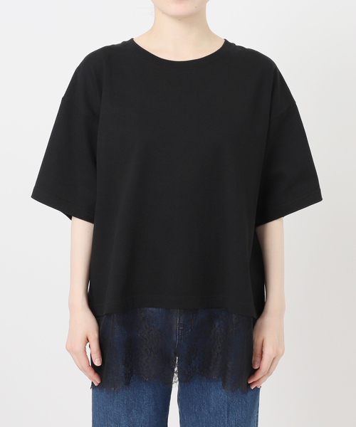 B.C STOCK(ベーセーストック)の「手洗い可 / レースドッキングプルオーバー(Tシャツ/カットソー・レディース・ホワイト/ブラック・FREE)」の16枚目の写真