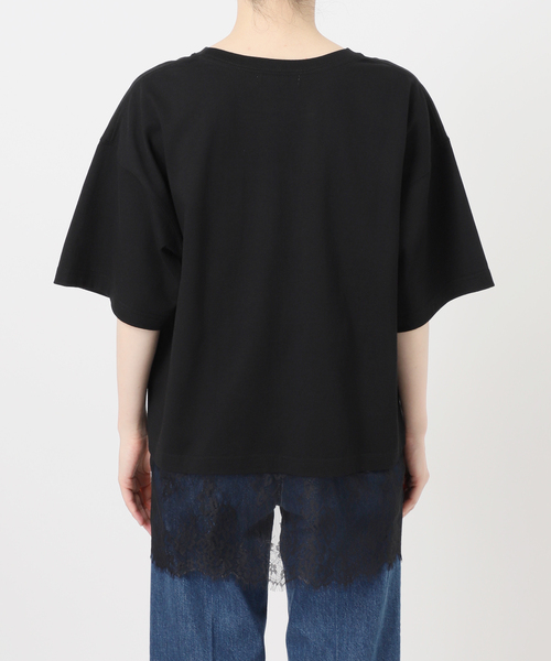 B.C STOCK(ベーセーストック)の「手洗い可 / レースドッキングプルオーバー(Tシャツ/カットソー・レディース・ホワイト/ブラック・FREE)」の18枚目の写真