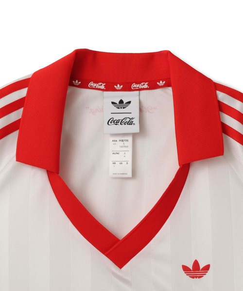 adidas(アディダス)の「adidas COCA COLA CROPPED JERSEY / アディダス コカ コーラ クロップド ジャージー(その他トップス・レディース・ホワイト・S/M/L)」の3枚目の写真