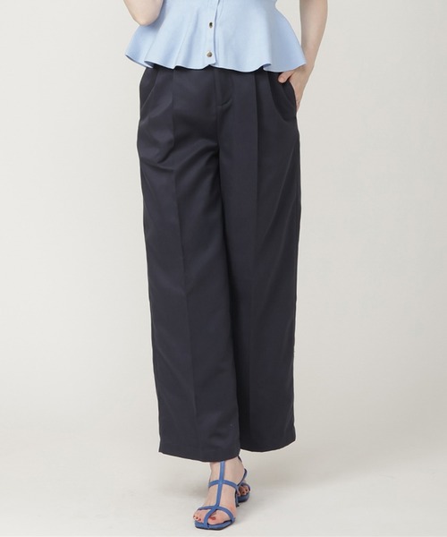 SWINGLE(スウィングル)の「ワイドチノパンツ(その他パンツ・レディース・ネイビー/ベージュ・MEDIUM/SMALL)」の1枚目の写真