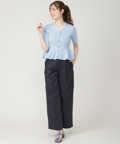 SWINGLE(スウィングル)の「ワイドチノパンツ(その他パンツ・レディース・ネイビー/ベージュ・MEDIUM/SMALL)」の10枚目の写真