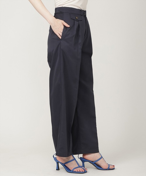 SWINGLE(スウィングル)の「ワイドチノパンツ(その他パンツ・レディース・ネイビー/ベージュ・MEDIUM/SMALL)」の13枚目の写真