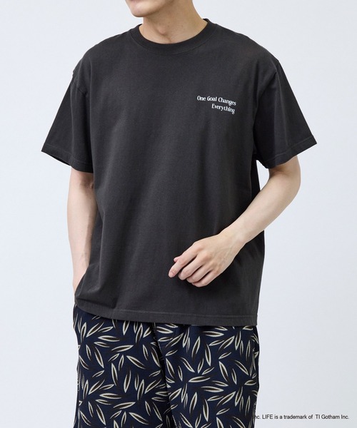 GOOD ROCK SPEED(グッドロックスピード)の「【GOOD ROCK SPEED/グッドロックスピード】LIFEサッカーTシャツ(Tシャツ/カットソー・メンズ・ホワイト/スミクロ・L/LL/M)」の4枚目の写真