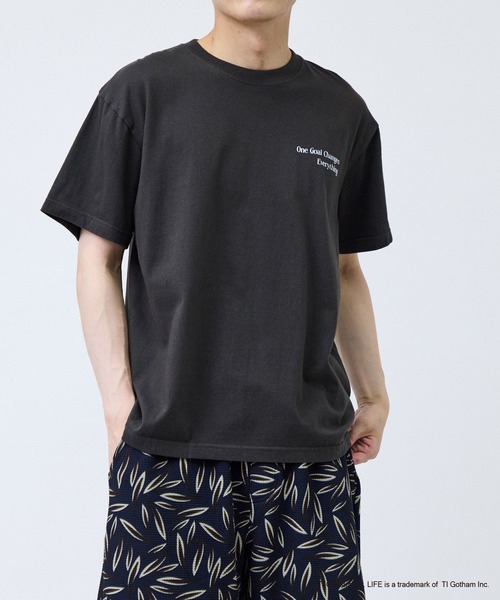 GOOD ROCK SPEED(グッドロックスピード)の「【GOOD ROCK SPEED/グッドロックスピード】LIFEサッカーTシャツ(Tシャツ/カットソー・メンズ・ホワイト/スミクロ・L/LL/M)」の5枚目の写真
