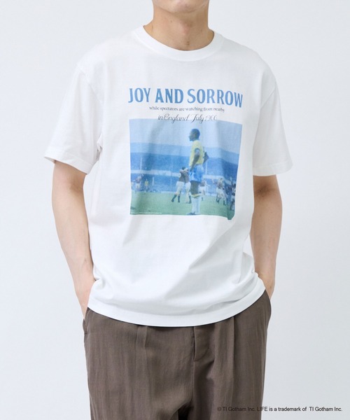 GOOD ROCK SPEED(グッドロックスピード)の「【GOOD ROCK SPEED/グッドロックスピード】LIFEサッカーTシャツ(Tシャツ/カットソー・メンズ・ホワイト/スミクロ・L/LL/M)」の6枚目の写真