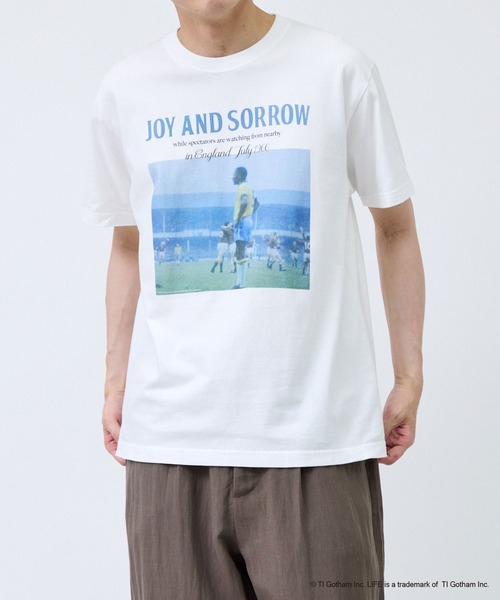 GOOD ROCK SPEED(グッドロックスピード)の「【GOOD ROCK SPEED/グッドロックスピード】LIFEサッカーTシャツ(Tシャツ/カットソー・メンズ・ホワイト/スミクロ・L/LL/M)」の7枚目の写真