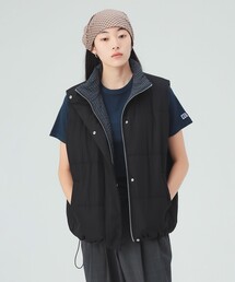 中綿 リバーシブル ベスト