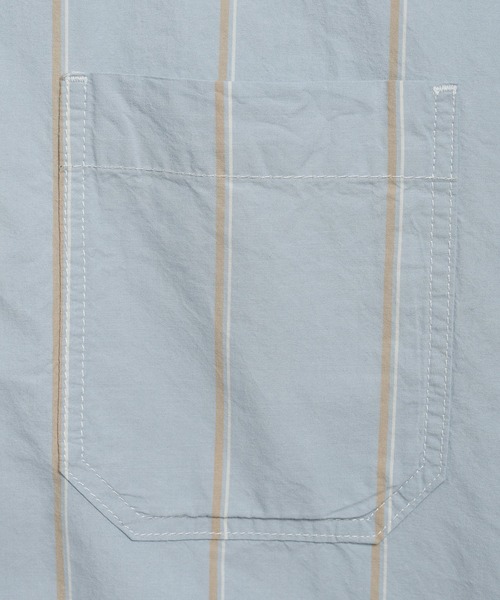 VANS(バンズ)の「ストライプ オックスフォードシャツ / Striped Straight Hem LS Oxford VN000UBGH901(シャツ/ブラウス・メンズ・ライトブルー・LARGE/MEDIUM/SMALL/X-LARGE)」の4枚目の写真