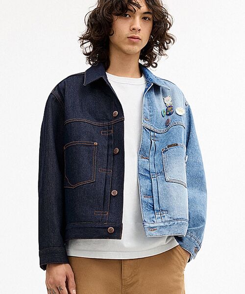COACH(コーチ)の「【COACH | BRAIN DEAD】スプリット デニム ジャケット・リサイクル コットン(デニムジャケット・メンズ・ブルー系その他・MEDIUM/LARGE/SMALL)」の5枚目の写真