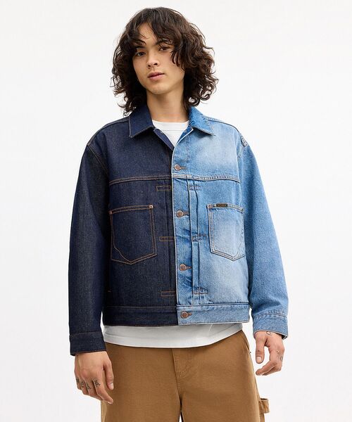 COACH(コーチ)の「【COACH | BRAIN DEAD】スプリット デニム ジャケット・リサイクル コットン(デニムジャケット・メンズ・ブルー系その他・MEDIUM/LARGE/SMALL)」の6枚目の写真