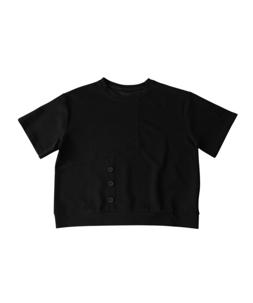antiqua(アンティカ)の「アシンメトリー Tシャツ(Tシャツ/カットソー・レディース・ホワイト/ブラック/ダークグレー・ONESIZE)」の16枚目の写真