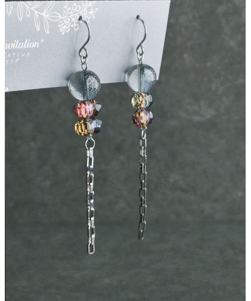 tone(トーン)の「【Mian.invitation】青い満月を映したピアス|青の満月(MA)(ピアス(両耳用)・レディース・シルバー・FREE)」の1枚目の写真