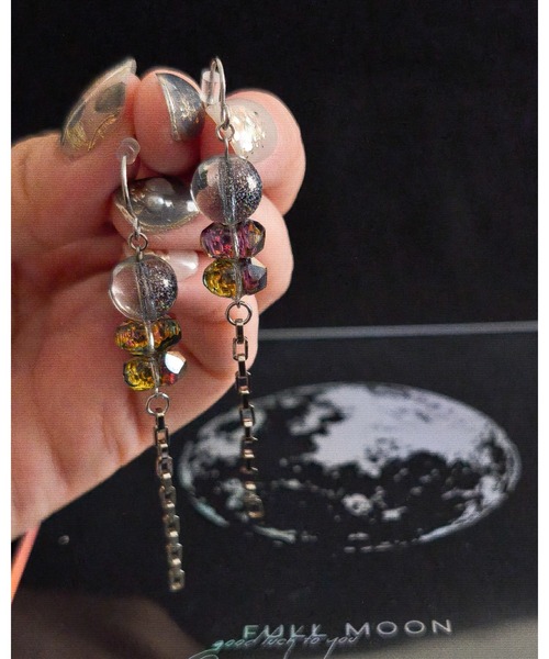 tone(トーン)の「【Mian.invitation】青い満月を映したピアス|青の満月(MA)(ピアス(両耳用)・レディース・シルバー・FREE)」の10枚目の写真
