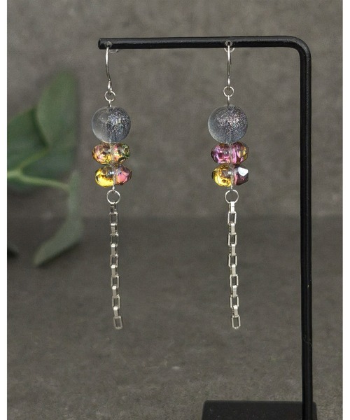 tone(トーン)の「【Mian.invitation】青い満月を映したピアス|青の満月(MA)(ピアス(両耳用)・レディース・シルバー・FREE)」の3枚目の写真