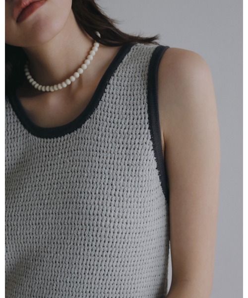 anuke（アンヌーク）の「Mesh Bicolor Onepiece（ワンピース・レディース・ブルー系その他/ネイビー・36inch/38inch）」の15枚目の写真