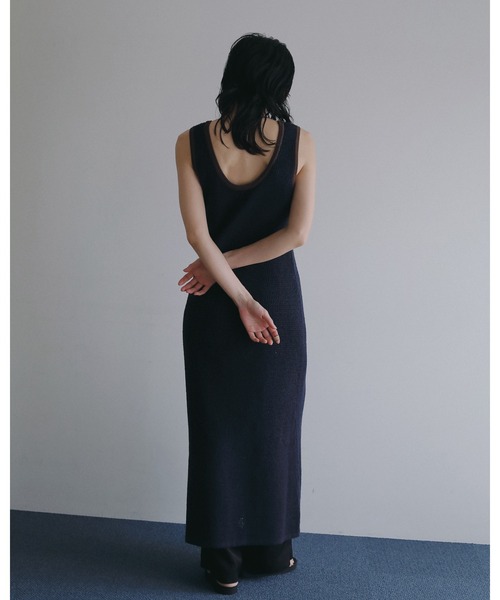 anuke（アンヌーク）の「Mesh Bicolor Onepiece（ワンピース・レディース・ブルー系その他/ネイビー・36inch/38inch）」の10枚目の写真