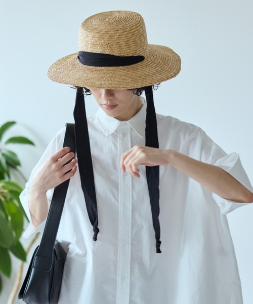 Libra Cue(リブラ キュー)の「ラフィアカンカン帽(ハット・レディース・ナチュラル・FREE)」の22枚目の写真
