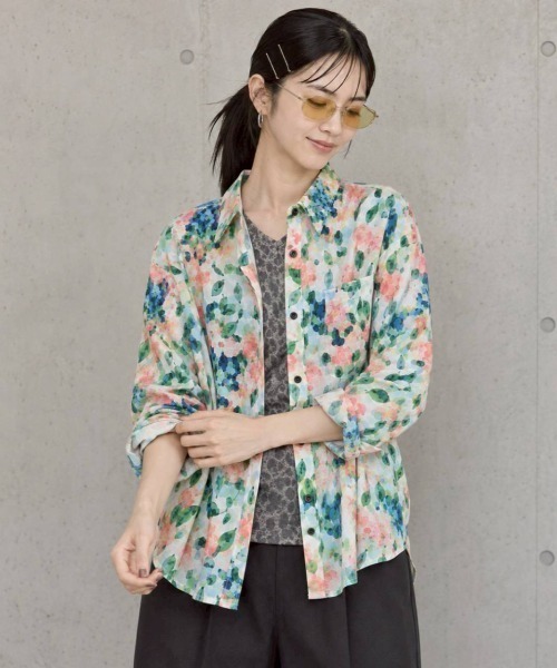KAMINARI_TOKIO(カミナリトキオ)の「マルチプリントシャツ(シャツ/ブラウス・レディース・レッド/フューシャピンク/ブラウン/ブラック/ピンク・FREE)」の17枚目の写真