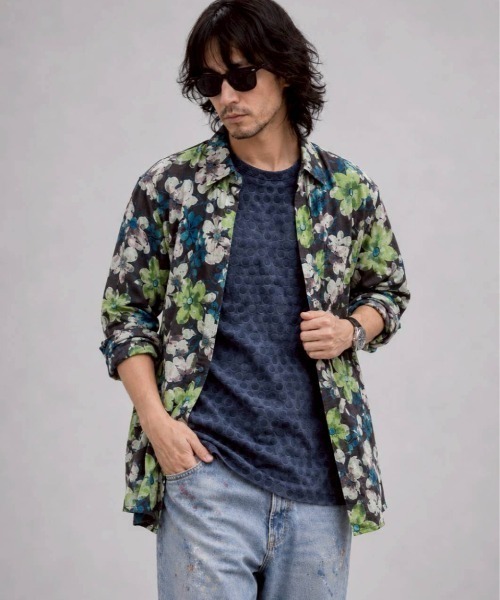 KAMINARI_TOKIO(カミナリトキオ)の「マルチプリントシャツ(シャツ/ブラウス・レディース・レッド/フューシャピンク/ブラウン/ブラック/ピンク・FREE)」の8枚目の写真