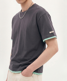 PROCESS（プロセス）の「Layered crop tee - Charcoal（Tシャツ/カットソー）」