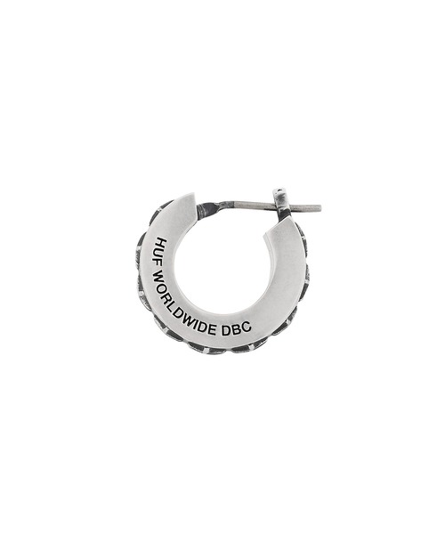 HUF(ハフ)の「H HOOP PIERCE(ピアス(片耳用)・メンズ・シルバー/ゴールド・O/S)」の3枚目の写真