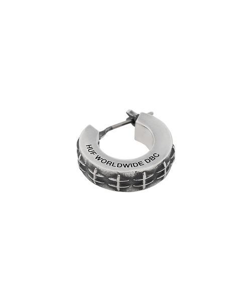 HUF(ハフ)の「H HOOP PIERCE(ピアス(片耳用)・メンズ・シルバー/ゴールド・O/S)」の6枚目の写真