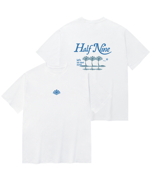 HALFNINE(ハーフナイン)の「リフレクティブ半袖Tシャツ I06BRD_HBX11341(Tシャツ/カットソー・メンズ・ホワイト/ブラック・SMALL/MEDIUM/LARGE/X-LARGE)」の1枚目の写真