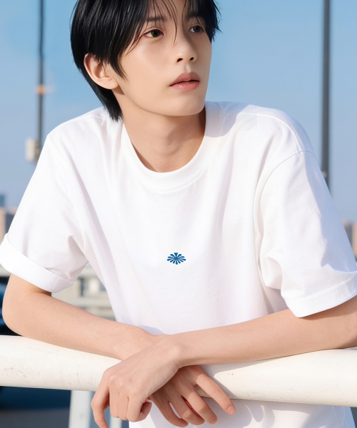 HALFNINE(ハーフナイン)の「リフレクティブ半袖Tシャツ I06BRD_HBX11341(Tシャツ/カットソー・メンズ・ホワイト/ブラック・SMALL/MEDIUM/LARGE/X-LARGE)」の3枚目の写真