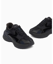 EMPORIO ARMANI | 【エンポリオ アルマーニ】メッシュ＆スエード チャンキーソール スニーカー(スニーカー)