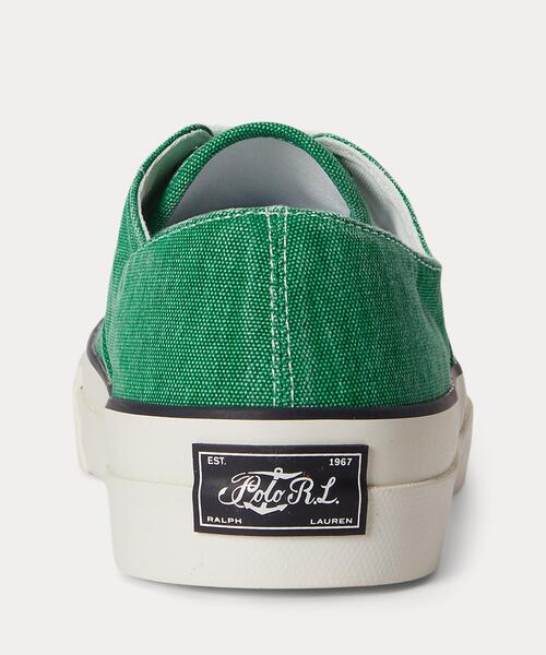 POLO RALPH LAUREN(ポロ ラルフ ローレン)の「Keaton ウォッシュド キャンバス スニーカー(スニーカー・メンズ・グリーン・9D/9.5D/8.5D/8D)」の6枚目の写真