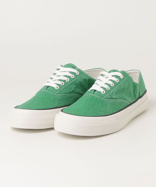 POLO RALPH LAUREN(ポロ ラルフ ローレン)の「Keaton ウォッシュド キャンバス スニーカー(スニーカー・メンズ・グリーン・9D/9.5D/8.5D/8D)」の4枚目の写真