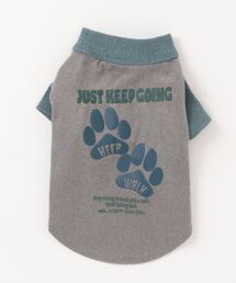 KRIFF MAYER（クリフメイヤー）の「DOGもちのび -TOUGH & WARM-刺繍T(足跡)（ペットウェア）」
