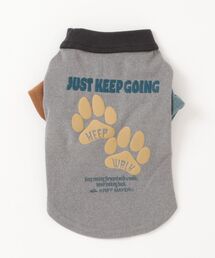 KRIFF MAYER（クリフメイヤー）の「DOGもちのび -TOUGH & WARM-刺繍T(足跡)（ペットウェア）」