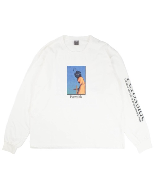 Children of the discordance(チルドレン オブ ザ ディスコ-ダンス)の「【Peroxside/ペルオキシド】PEROXSIDE LOGO LONG SLEEVE TEE(Tシャツ/カットソー・メンズ・ホワイト/ブラック・1/3/2)」の5枚目の写真