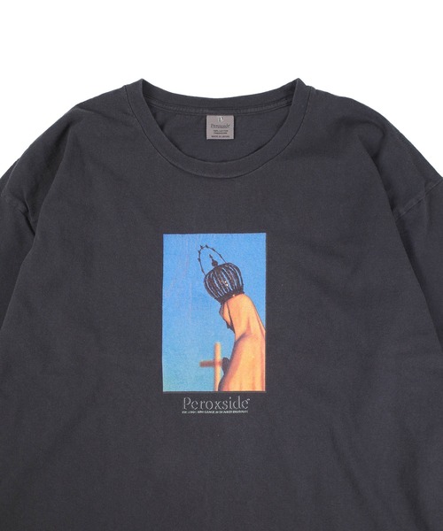Children of the discordance(チルドレン オブ ザ ディスコ-ダンス)の「【Peroxside/ペルオキシド】PEROXSIDE LOGO LONG SLEEVE TEE(Tシャツ/カットソー・メンズ・ホワイト/ブラック・1/3/2)」の15枚目の写真