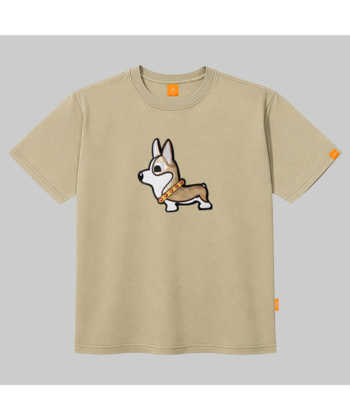 LLAMO（エラモ）の「ゴールドコギ 半袖Tシャツ 男女共用 ビッグサイズ S 4XL（Tシャツ/カットソー・レディース・レッド/ブラック/ベージュ/ホワイト・SMALL/X-LARGE/4XL/3XL/LARGE/MEDIUM/2XL）」の4枚目の写真