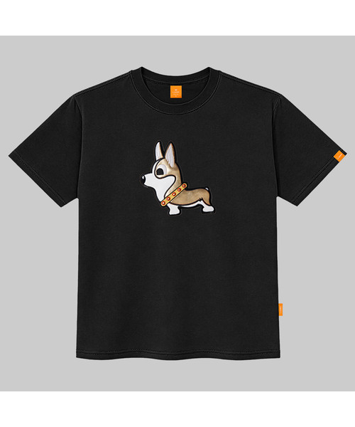 LLAMO（エラモ）の「ゴールドコギ 半袖Tシャツ 男女共用 ビッグサイズ S 4XL（Tシャツ/カットソー・レディース・レッド/ブラック/ベージュ/ホワイト・SMALL/X-LARGE/4XL/3XL/LARGE/MEDIUM/2XL）」の3枚目の写真