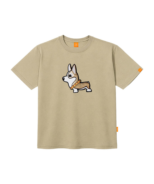 LLAMO（エラモ）の「ゴールドコギ 半袖Tシャツ 男女共用 ビッグサイズ S 4XL（Tシャツ/カットソー・レディース・レッド/ブラック/ベージュ/ホワイト・SMALL/X-LARGE/4XL/3XL/LARGE/MEDIUM/2XL）」の6枚目の写真