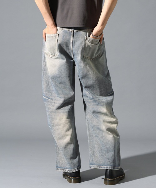 LAND MUSEUM(ランドミュージアム)の「LAND MUSEUM/ダーツワイドデニム(デニムパンツ・メンズ・ブルー・LARGE/MEDIUM)」の15枚目の写真