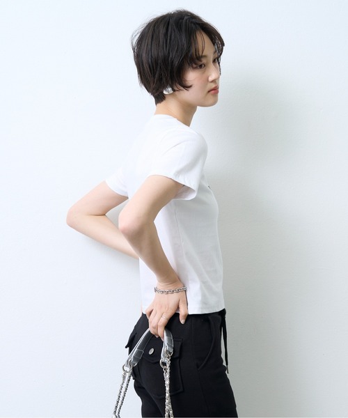 NUJOH(ヌゾ)の「Leopard Star Tee / レオパードスターTシャツ(Tシャツ/カットソー・レディース・ブラック/ホワイト・FREE)」の6枚目の写真
