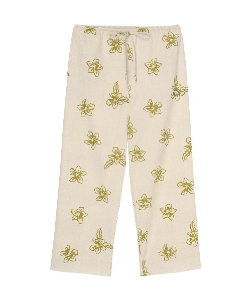 ALEXIA STAM（アリシアスタン）の「Floral Wide Linen Pants /フラワープリントリネンパンツ（その他パンツ・レディース・ベージュ/ブラウン・S/M）」の17枚目の写真