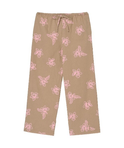 ALEXIA STAM（アリシアスタン）の「Floral Wide Linen Pants /フラワープリントリネンパンツ（その他パンツ・レディース・ベージュ/ブラウン・S/M）」の12枚目の写真