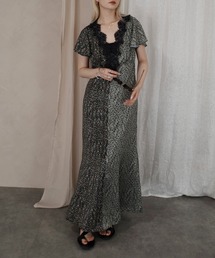 Ameri（アメリ）の「LOUISE PATTERN DOCKING DRESS（ドレス）」