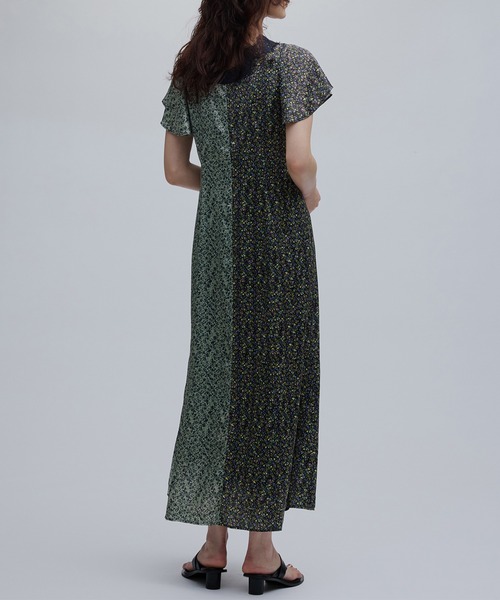 Ameri(アメリ)の「LOUISE PATTERN DOCKING DRESS(ドレス・レディース・ブラウン/ネイビー・MEDIUM/SMALL)」の18枚目の写真