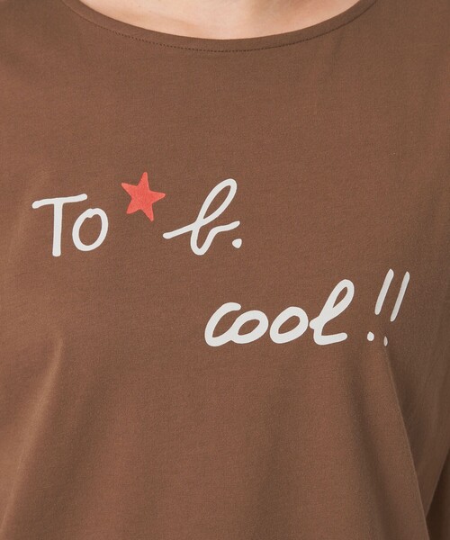 To b. by agnes b.(トゥービーバイアニエスベー)の「<To b. by agnes b.コラボ>ロゴ フレンチスリーブ Tシャツ(Tシャツ/カットソー・レディース・オフホワイト/ブラウン・FREE)」の19枚目の写真