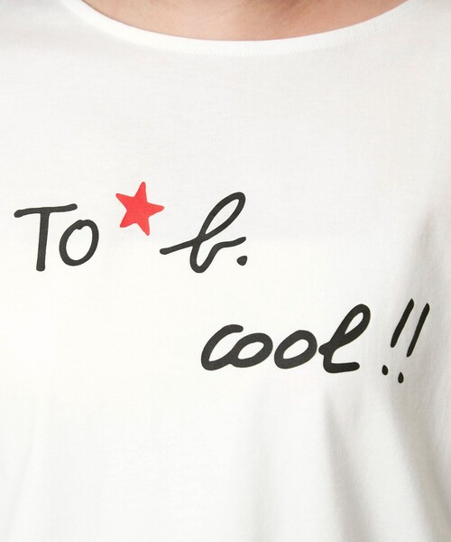 To b. by agnes b.(トゥービーバイアニエスベー)の「<To b. by agnes b.コラボ>ロゴ フレンチスリーブ Tシャツ(Tシャツ/カットソー・レディース・オフホワイト/ブラウン・FREE)」の21枚目の写真