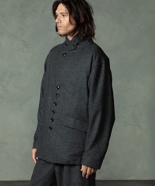 EGO TRIPPING（エゴトリッピング）の「mj11745-PEAK JACKET ウールジャケット(616757)（テーラードジャケット・メンズ・ブラック/チャコールグレー・46/48）」の17枚目の写真