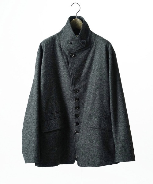 EGO TRIPPING（エゴトリッピング）の「mj11745-PEAK JACKET ウールジャケット(616757)（テーラードジャケット・メンズ・ブラック/チャコールグレー・46/48）」の14枚目の写真