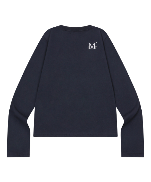 MUCENT(ムセント)の「リアムレザーパッチロングスリーブTシャツ(4カラー)(Tシャツ/カットソー・レディース・ブラック/ホワイト/ネイビー/ライトグレー・FREE)」の11枚目の写真